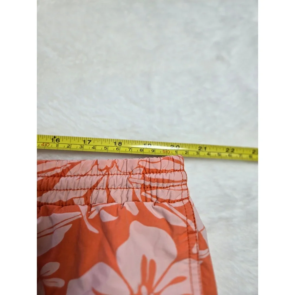 Tommy Hilfiger Mens XXL‎ Orange Floral Hibiscus Swim Trunks Lined Board Shorts